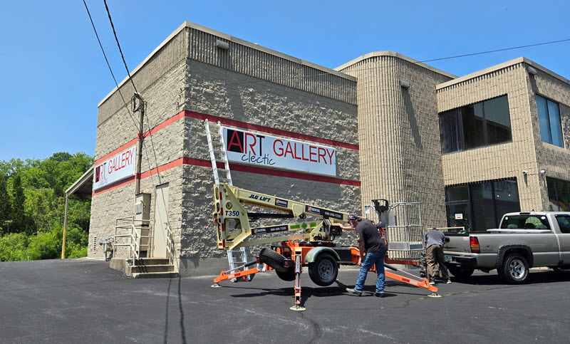 New signs on the south and east sides 